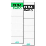 tiquettes de dos - elba - lot de 10 - carton recycl - inscriptibles des deux cts - 8 cm de large