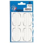 �tiquettes �cole - agipa - 55x37 mm - blister de 20 - adh�sives - blanches