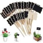 �tiquettes de jardin - zgeer - 30 pi�ces - bois 100% naturel - r�utilisables