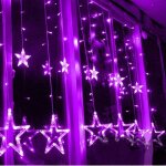 Étoiles lumières de rideaux 12 Étoiles 138leds guirlande lumineuse déco pour noël fête vacances mariage ... Étoiles lumières de rideaux 12 Étoiles 138leds guirlande lumineuse déco pour noël fête vacances mariage ...