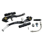 Etrier frein vtt - city v - brake alu sunrace noir avant 110mm coude 90