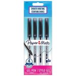 Etui de 4 stylos  bille jiffy encre gel pointe moyenne noir