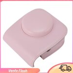 tui pour appareil photo instantan - dilwe - mini 12 - cuir pu - accessoires inclus - bleu rose clair ...