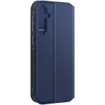 tui avizar pour samsung galaxy a55 5g - clapet porte - cartes et support vido - bleu nuit