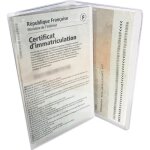 Etui carte grise 3 volets en cristal transparent - fabrication franaise - porte papier voiture
