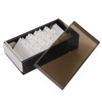 tui pour cartes de visite bote pour cartes de visite de grande capacit noir pour le stockage de cartes ...