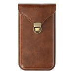 Étui ceinture vertical pour smartphone 6. 7 pouces - avizar - marron foncé - porte carte clip Étui ceinture vertical pour smartphone 6. 7 pouces - avizar - marron foncé - porte carte clip
