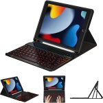 tui clavier pour ipad 9. 7 6e - 5e gnration coque clavier azerty franais illumin amovible (noir)[yq753] ...