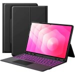 �tui clavier samsung galaxy tab s11 / s10 / s9 / s8 ultra 146 d�tachable qwertz pav� tactile r�tro�clair� ...