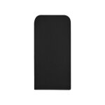 Etui folio a rabat iphone 4 4s effet nubuck noir eco - cuir (pu)