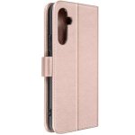 tui folio - avizar - samsung galaxy a54 5g - rose - simili - cuir - clapet fonction support