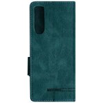 Étui folio stand - sony - xperia 10 v - Éco cuir - silicone gel - vert Étui folio stand - sony - xperia 10 v - Éco cuir - silicone gel - vert
