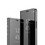 Etui housse folio miroir noir pour samsung galaxy a10