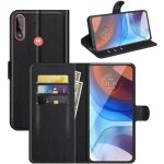 Etui housse motorola moto e7 power - noir en pu cuir avec protection antichoc support fonction pochette ...