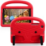 tui housse - samsung - galaxy tab a 8 2019 - antichoc - silicone - rouge