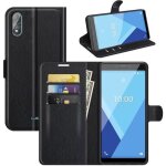 Etui housse wiko y51 - noir en pu cuir avec protection antichoc support fonction pochette tlphone wiko ...