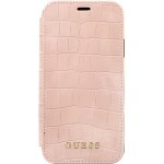 Etui pour iphone xr 61 guess croco rose