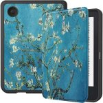 �tui - kobo - clara 2e - fleurs printemps - housse fine - protection magn�tique