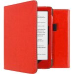 Étui de liseuse portefeuille en cuir végan kobo clara hd rouge imoshion Étui de liseuse portefeuille en cuir végan kobo clara hd rouge imoshion