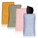 tui lunettes 4pcs pochette lunettes snap tui lunettes souple sac lunettes boitier portable - fy