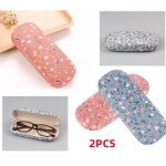 �tui � lunettes - floral - portable - coton de lin - 16. 5 * 6. 5 cm - pour femme