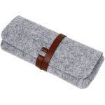 tui  lunettes - souple - portable - feutre - gris - adulte mixte
