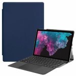 Etui microsoft surface pro 5 slim & lger pu cuir coque avec support housse microsoft surface pro 6 / ...