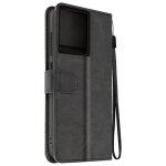 tui pour motorola edge 50 pro dragonne clapet support portefeuille noir