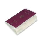 tui passeport tr 189 x 129 mm - durable - format double - noir - synthtique - adulte