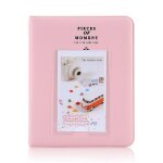 Album photo - polaroid - pink - 64 poches - pvc ds - pour instax mini 7s 8 25 50 90