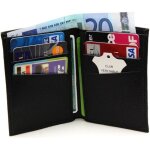 �tui porte cartes homme femme en v�ritable cuir - noir - mixte