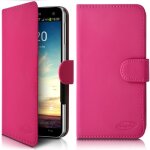 Etui portefeuille universel s - infinix - logicom le five - rose fushia - semi - rigide - rabat