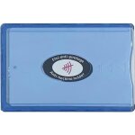 Etui rigide carte bancaire anti piratage bleu transparent porte cb blind� prot�ge
