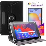 Etui rotatif en simili cuir + verre tremp� pour tablette samsung galaxy tab a 2016 sm - t580 sm - t585 ...