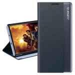 �tui samsung galaxy s20 fe (5g) clear view folio translucide �l�gant cuir avec support anti - rayures ...