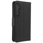 �tui pour samsung galaxy s24 clapet portefeuille support vid�o noir - avizar - semi - rigide - synth�tique ...