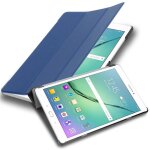 Etui pour samsung galaxy tab s2 (9. 7 zoll) coque en bleu fonc� jersey housse case cover protection auto ...