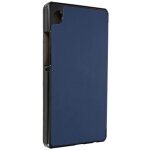 tui pour samsung tab a9 - avizar - clapet trifold support video et clavier - bleu nuit