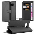tui pour smartphone - cadorabo - samsung galaxy note 8 - simili cuir - noir - fonction support