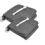 Eugad lot de 2 voile d?ombrage triangulaire 4. 2x4. 2x6m gris toile solaire