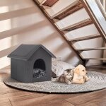 Eugad niche pour chien chat int�rieur gris pour border collie springer anglais xl 60x55x60cm