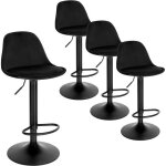 Eugad tabouret bar lot de 4 chaise pivotante tabouret de bistrot hauteur réglable tabouret de comptoir ... Eugad tabouret bar lot de 4 chaise pivotante tabouret de bistrot hauteur réglable tabouret de comptoir ...
