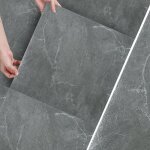 Eulenke rev�tement de sol en pvc autocollant marbre noir 30�30 cm imperm�able d�cor pour tout int�rieur ...
