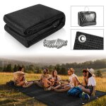 Eulenke tapis de camping ext�rieur 300x300cmtapis de sol l�ger et respirant pour camping - car noir arceau ...