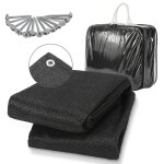 Eulenke tapis de camping ext�rieur 300x500cmtapis de sol l�ger et respirant pour camping - car noir arceau ...