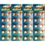 Eunicell - lot de 40 piles ag10 lr1130 lr54 15 volt