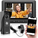 Eura vdp - 45a3 - ty interphone vid�o alpha tuya wifi4 filsmoniteur couleur 7 poucesnoir