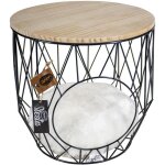 Europet bernina panier caviar en m�tal rond avec plateau duvo + - noir - pour chat