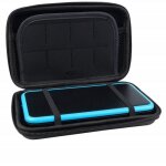 Eva �tui housse de voyage rigide pour nouveau nintendo 2ds xl / ll case cover avec dragonne noir