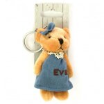 Eva - porte - cl�s peluche pr�nom
